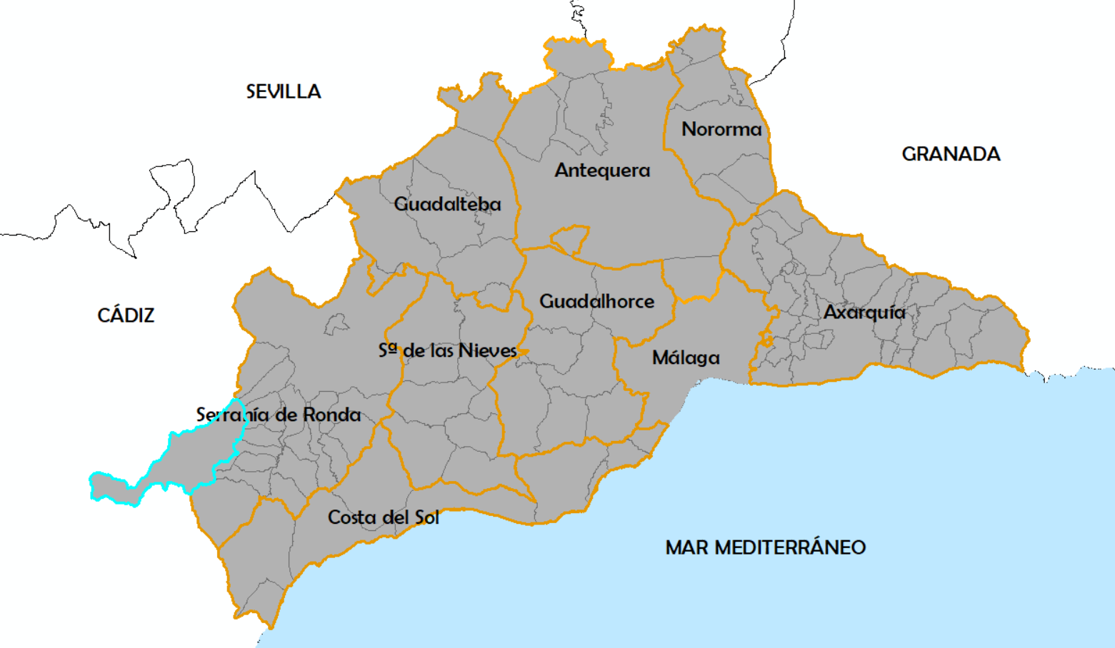 Mapa de CORTÉS DE LA FRONTERA